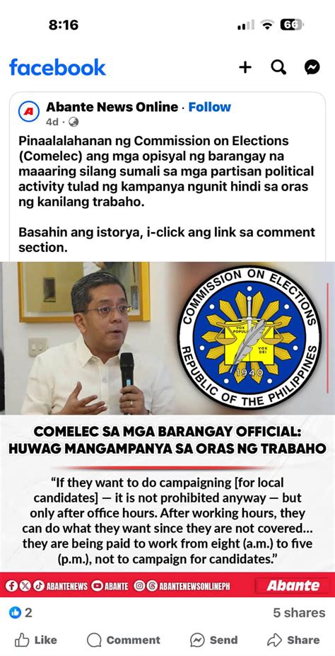 Comelec 1st District Caloocan .